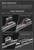 Lampe Torche Klarus GL4 - 3300 Lumens – Rechargeable + Fixation picatinny + Interrupteur déporté  NYCTALOPE  