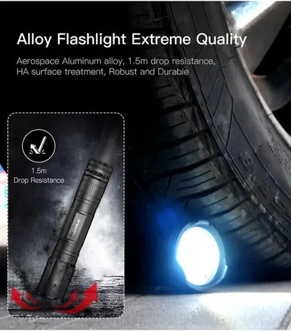 Lampe Torche Klarus GL4 - 3300 Lumens – Rechargeable + Fixation picatinny + Interrupteur déporté  NYCTALOPE  