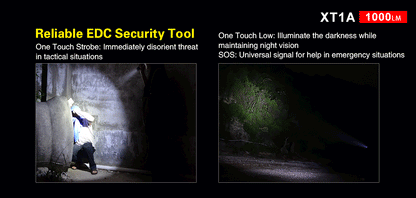 Lampe Torche Klarus XT1A – 1000 Lumens - NYCTALOPE