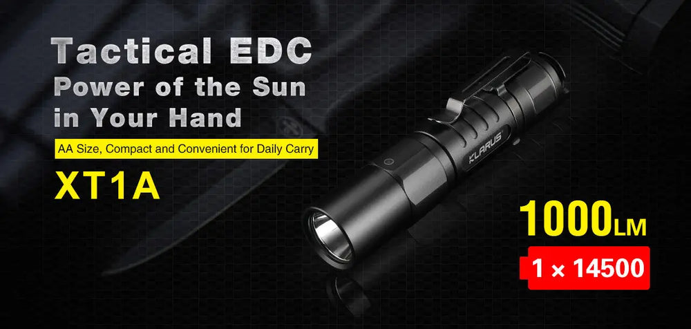 Lampe Torche Klarus XT1A – 1000 Lumens - NYCTALOPE