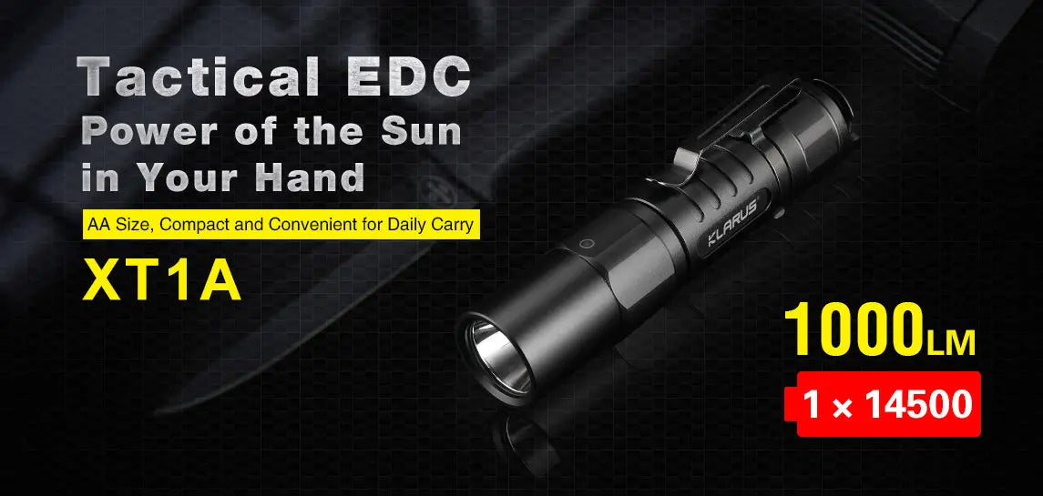 Lampe Torche Klarus XT1A – 1000 Lumens - NYCTALOPE
