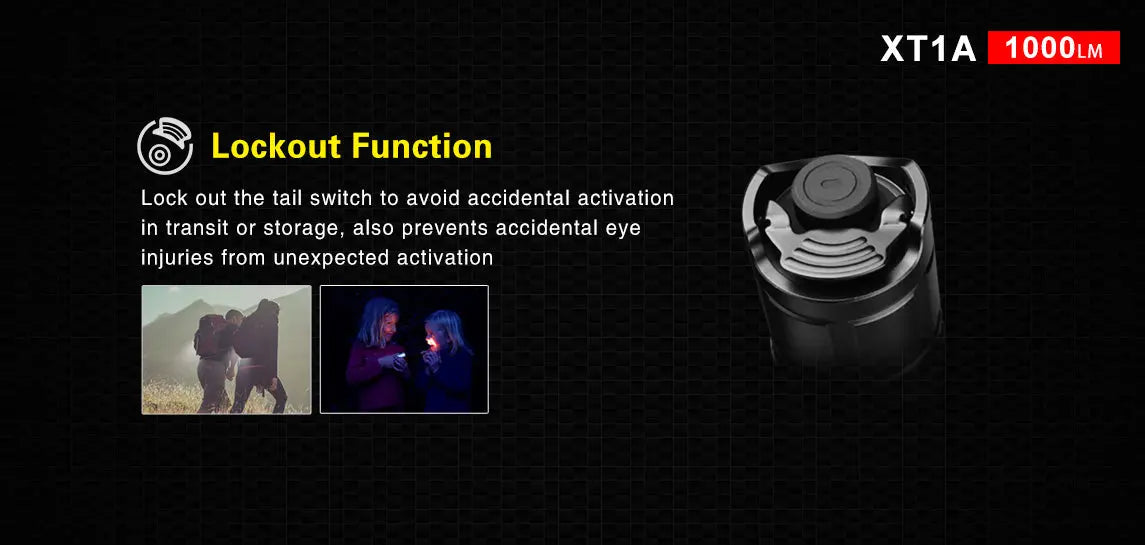 Lampe Torche Klarus XT1A – 1000 Lumens - NYCTALOPE