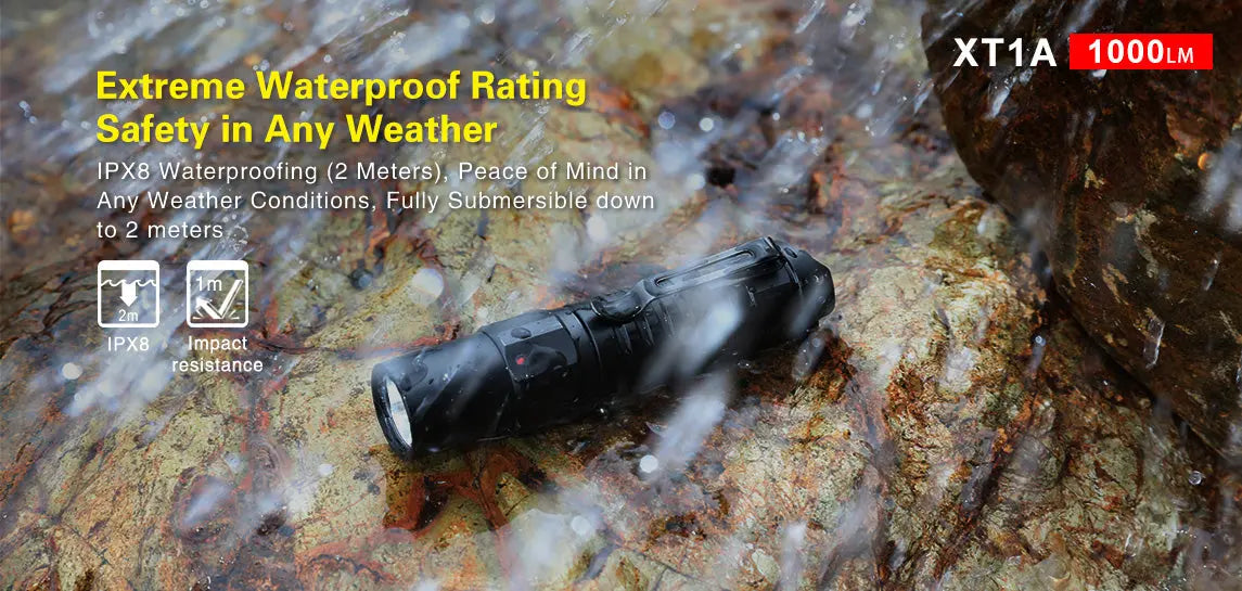 Lampe Torche Klarus XT1A – 1000 Lumens - NYCTALOPE