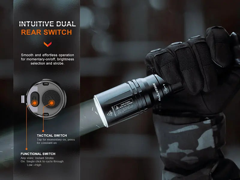 Lampe Torche Laser Fenix HT30R – 500 Lumens  NYCTALOPE  