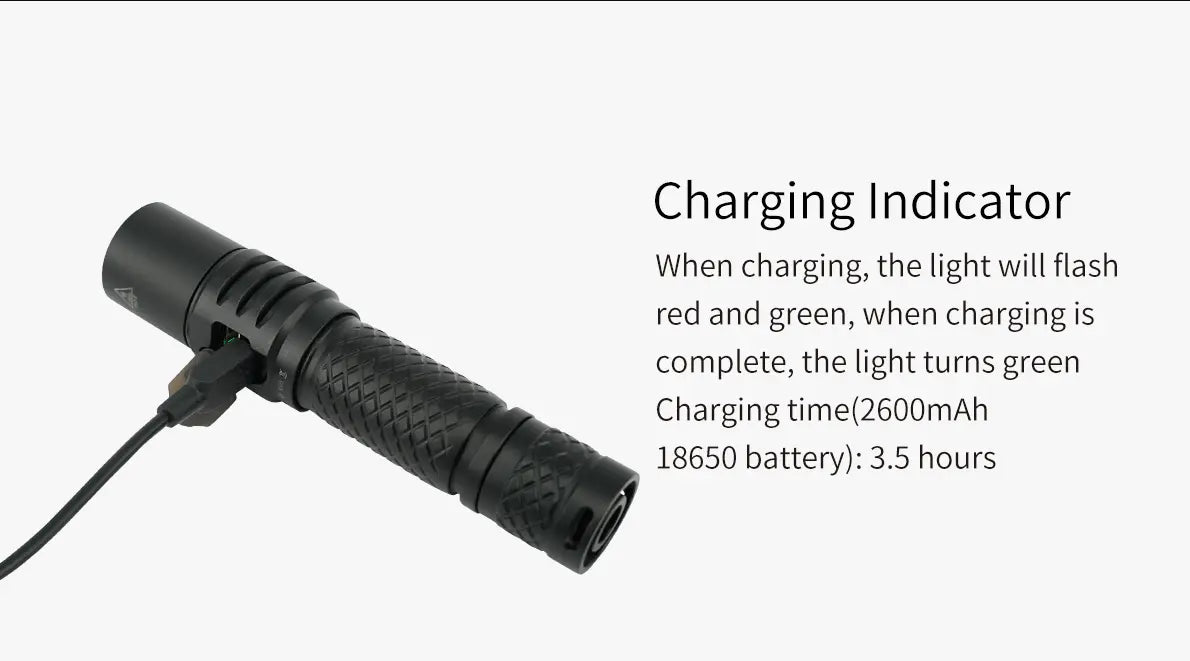 Lampe Torche MecArmy MOT10 – 900 Lumens - NYCTALOPE