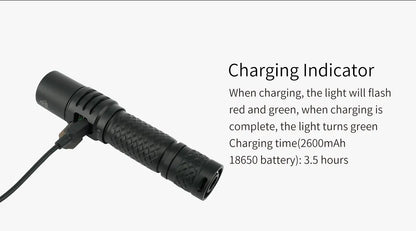 Lampe Torche MecArmy MOT10 – 900 Lumens - NYCTALOPE