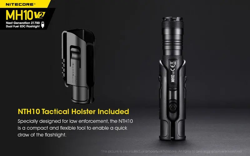 Lampe Torche Nitecore MH10V2 – 1200 Lumens - Rechargeable  NYCTALOPE  