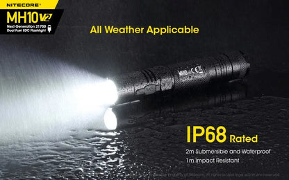 Lampe Torche Nitecore MH10V2 – 1200 Lumens - Rechargeable  NYCTALOPE  