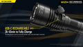 Lampe Torche Nitecore MH25 V2 – 1300 Lumens - Rechargeable  NYCTALOPE  