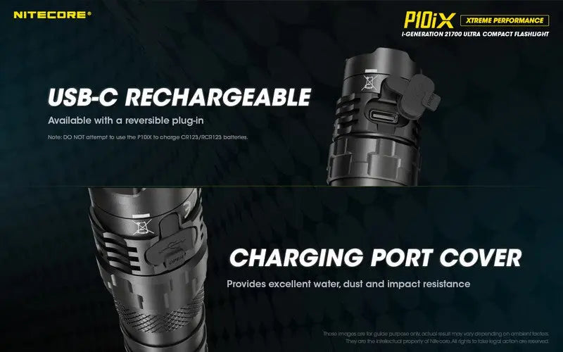 Lampe Torche Nitecore P10iX – 4000 Lumens - Rechargeable USB-C  NYCTALOPE  