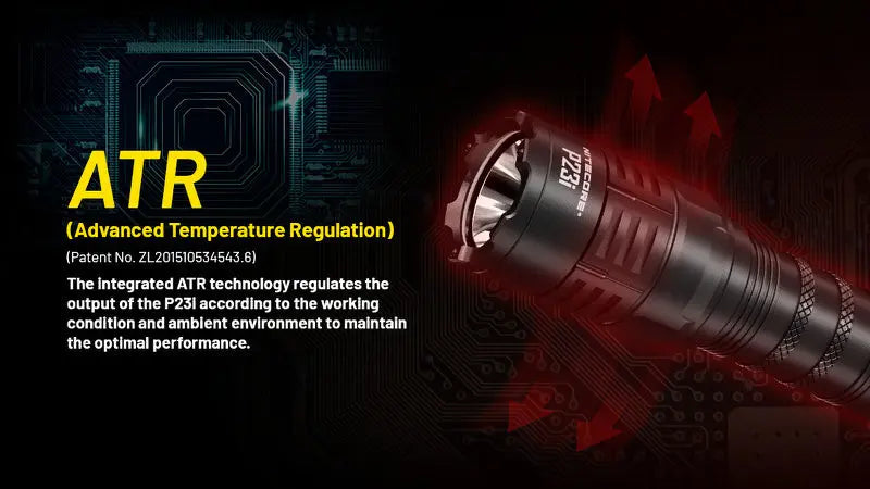 Lampe Torche Nitecore P23i – 3000 Lumens  NYCTALOPE  