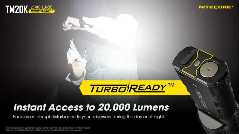 Lampe Torche Nitecore TM20K – 20000 Lumens  NYCTALOPE  
