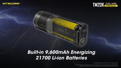Lampe Torche Nitecore TM20K – 20000 Lumens  NYCTALOPE  