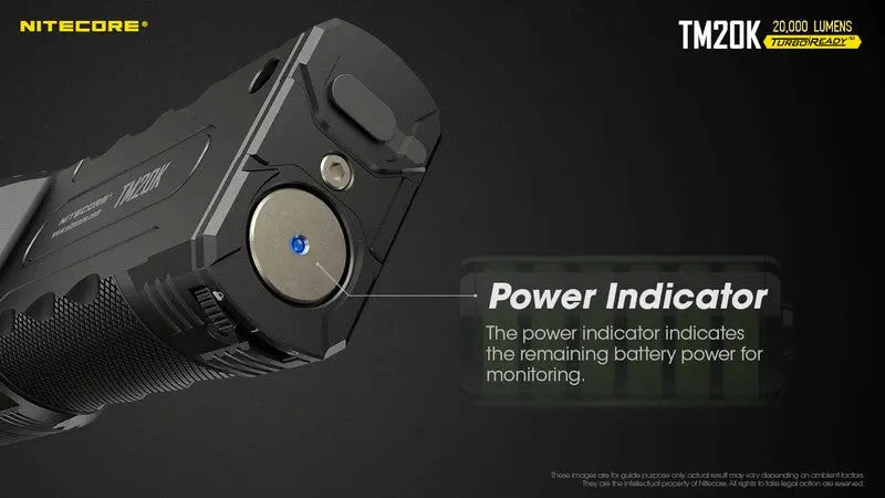 Lampe Torche Nitecore TM20K – 20000 Lumens  NYCTALOPE  