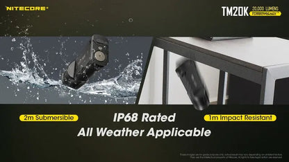 Lampe Torche Nitecore TM20K – 20000 Lumens  NYCTALOPE  