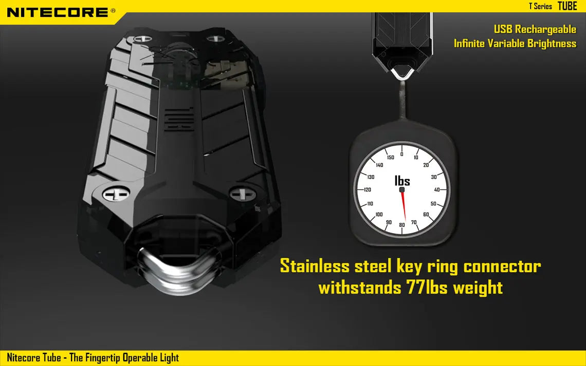 Lampe Torche Nitecore Tube - Ultra légère et rechargeable - 45 Lumens - NYCTALOPE