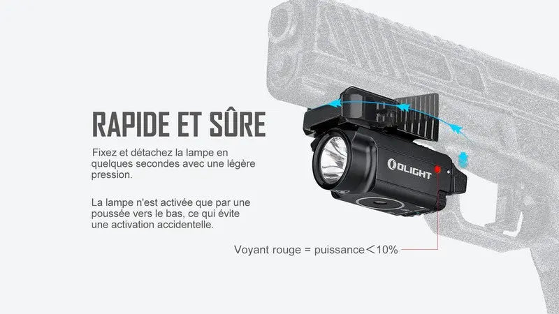 Lampe Torche Olight BALDR Mini – 600 Lumens – Laser Vert - NYCTALOPE