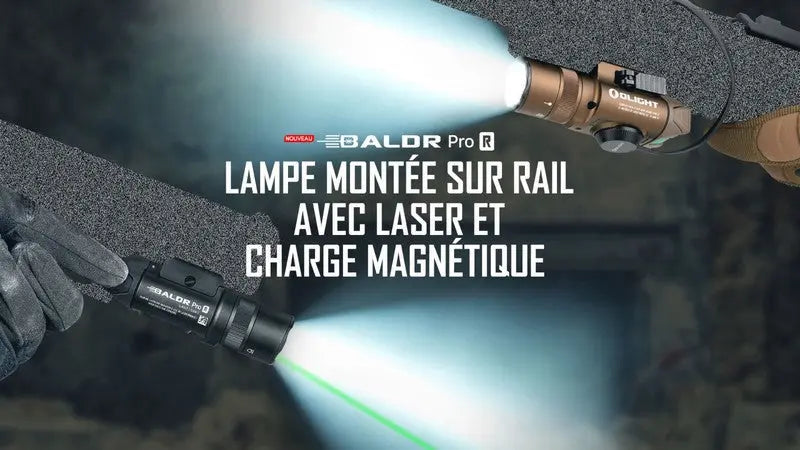 Lampe Torche Olight BALDR Pro R – 1350 Lumens – Laser Vert - NYCTALOPE