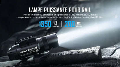 Lampe Torche Olight BALDR Pro R – 1350 Lumens – Laser Vert - NYCTALOPE