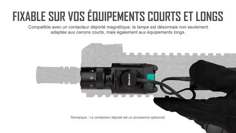 Lampe Torche Olight BALDR Pro R – 1350 Lumens – Laser Vert - NYCTALOPE