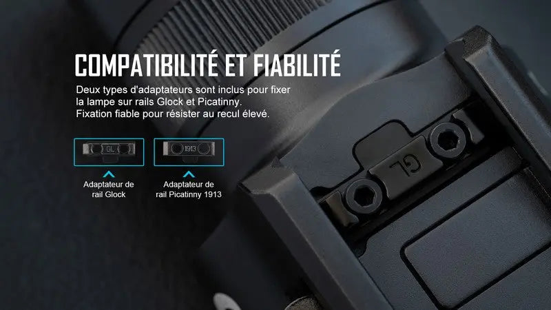 Lampe Torche Olight BALDR Pro R – 1350 Lumens – Laser Vert - NYCTALOPE