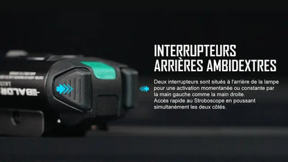 Lampe Torche Olight BALDR Pro R – 1350 Lumens – Laser Vert - NYCTALOPE