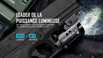 Lampe Torche Olight BALDR RL Mini – 600 Lumens – Laser Rouge - NYCTALOPE