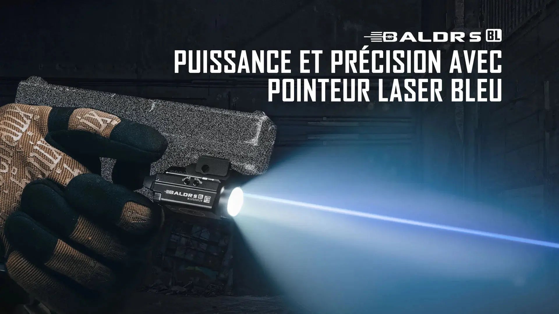 Lampe Torche Olight BALDR S BL – 800 Lumens – Laser Bleu  NYCTALOPE  