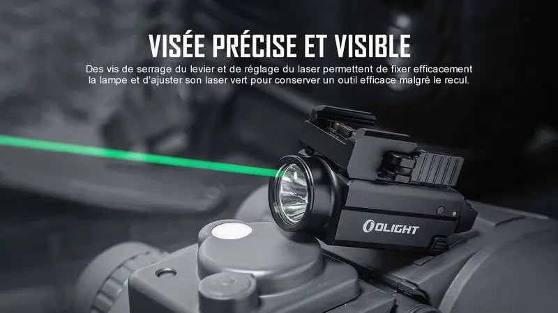 Lampe Torche Olight BALDR S – 800 Lumens – Laser Vert - NYCTALOPE