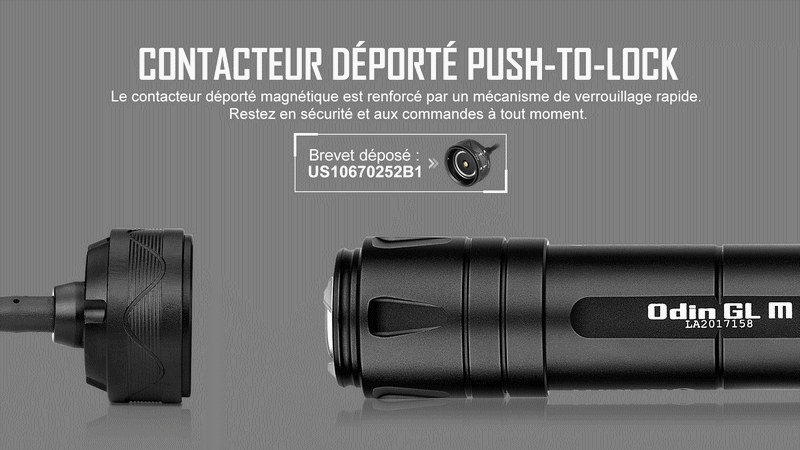 Lampe Torche Olight Odin GL M – 1500 Lumens – Fixation M-LOK et Switch – Laser Vert - NYCTALOPE
