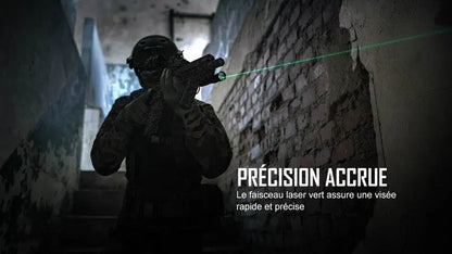 Lampe Torche Olight Odin GL Mini – 1000 Lumens – Fixation Picatinny et Switch – Laser Vert  NYCTALOPE  