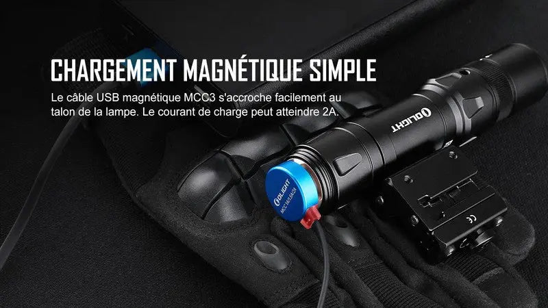 Lampe Torche Olight Odin GL Mini – 1000 Lumens – Fixation Picatinny et Switch – Laser Vert  NYCTALOPE  