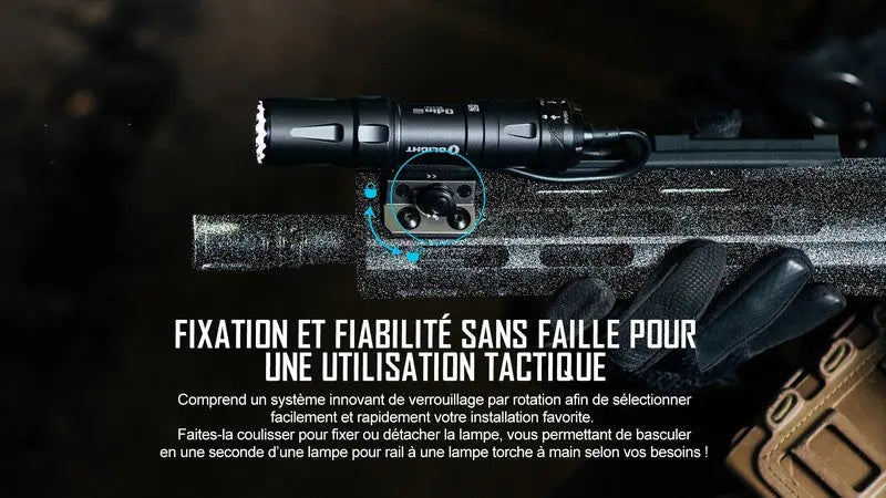 Lampe Torche Olight Odin Mini – 1250 Lumens – Fixation M-LOK et Switch - NYCTALOPE