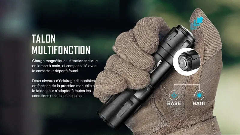 Lampe Torche Olight Odin Mini – 1250 Lumens – Fixation M-LOK et Switch - NYCTALOPE