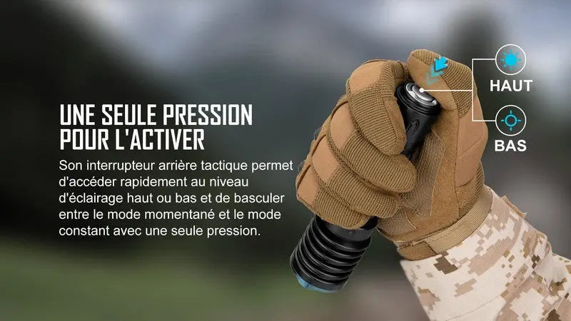 Lampe Torche Olight WARRIOR X 3 – 2500 Lumens  NYCTALOPE  