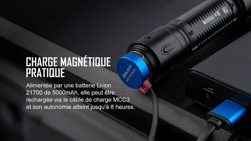 Lampe Torche Olight WARRIOR X 3 – 2500 Lumens  NYCTALOPE  