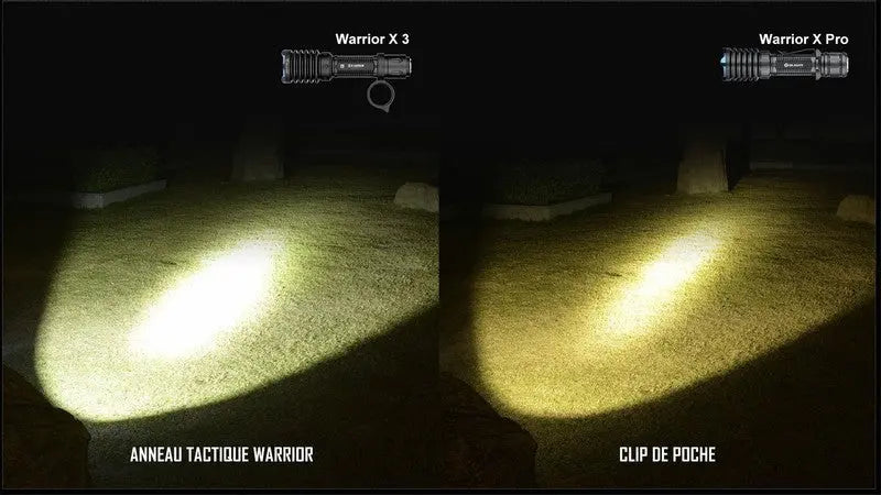 Lampe Torche Olight WARRIOR X 3 – 2500 Lumens  NYCTALOPE  