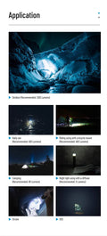 Lampe Torche Rechargeable Wuben C3 - 1200 Lumens - NYCTALOPE