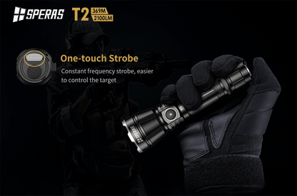 Lampe Torche Speras T2 – 2100 Lumens tactique et rechargeable - NYCTALOPE