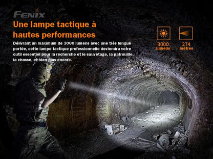Lampe Torche Tactique Fenix PD36TAC – 3000 Lumens  NYCTALOPE  