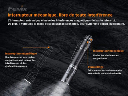 Lampe Torche Tactique Fenix PD36TAC – 3000 Lumens  NYCTALOPE  