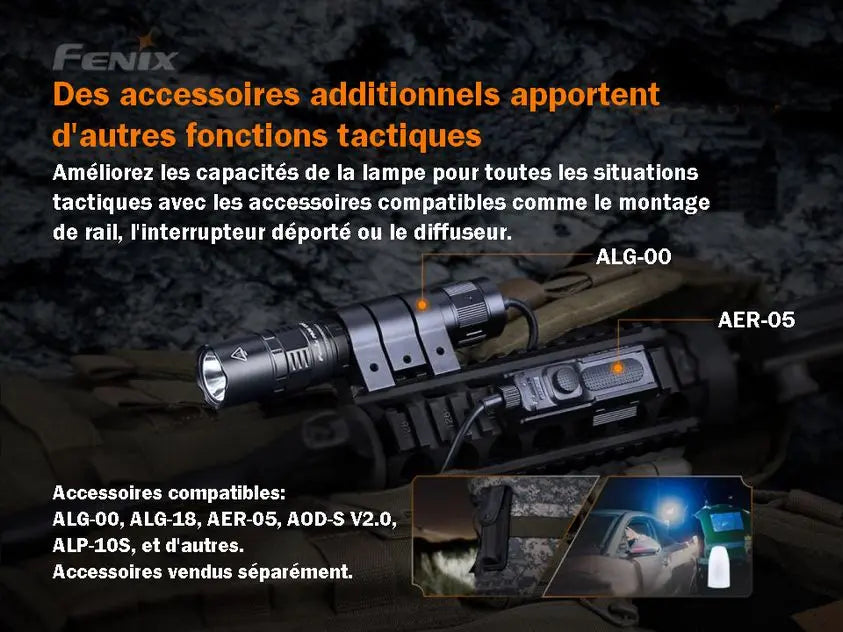 Lampe Torche Tactique Fenix PD36TAC – 3000 Lumens  NYCTALOPE  