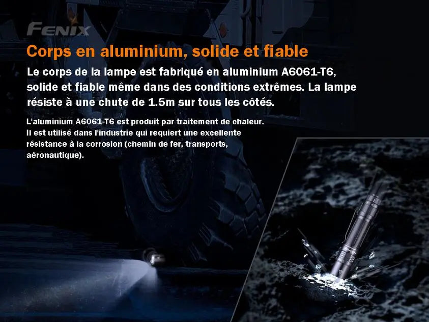 Lampe Torche Tactique Fenix PD36TAC – 3000 Lumens  NYCTALOPE  