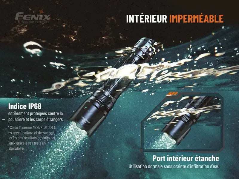 Lampe Torche Tactique Fenix TK20R V2.0 – 3000 Lumens - Rechargeable  NYCTALOPE  