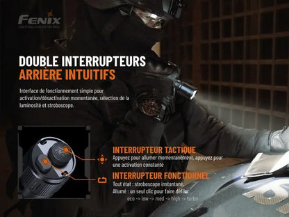 Lampe Torche Tactique Fenix TK20R V2.0 – 3000 Lumens - Rechargeable  NYCTALOPE  