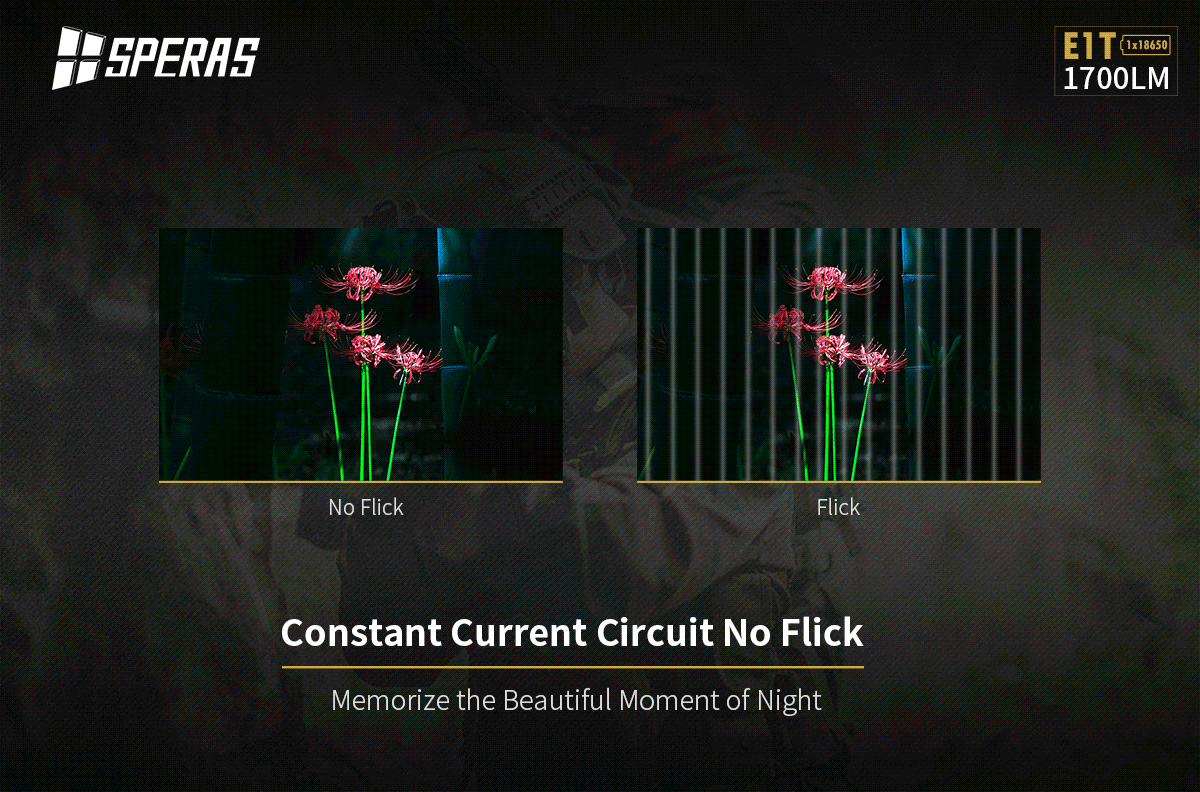 Lampe Torche Tactique Speras E1 T – 1700 Lumens - NYCTALOPE