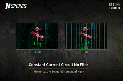 Lampe Torche Tactique Speras E1 T – 1700 Lumens - NYCTALOPE