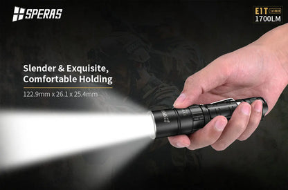 Lampe Torche Tactique Speras E1 T – 1700 Lumens - NYCTALOPE