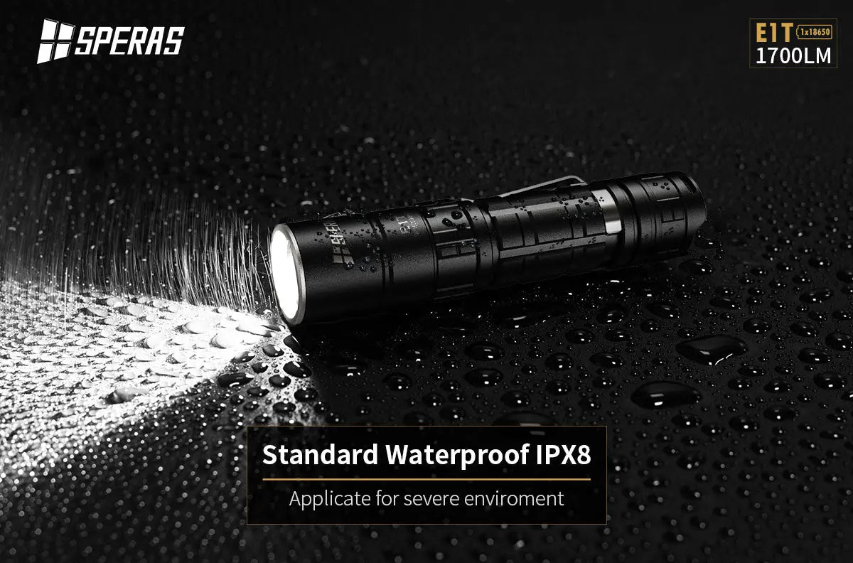 Lampe Torche Tactique Speras E1 T – 1700 Lumens - NYCTALOPE