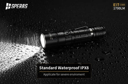 Lampe Torche Tactique Speras E1 T – 1700 Lumens - NYCTALOPE